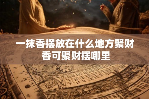 一抹香摆放在什么地方聚财 香可聚财摆哪里