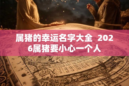 属猪的幸运名字大全 2026属猪要小心一个人 属猪的幸运名字大全 2026属猪要小心一个人