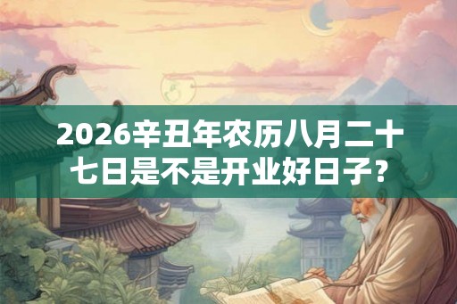 2026辛丑年农历八月二十七日是不是开业好日子？