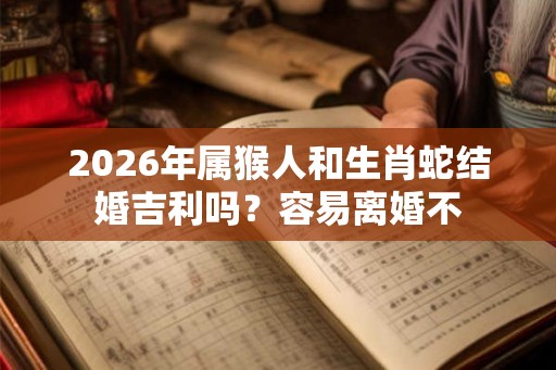 2026年属猴人和生肖蛇结婚吉利吗？容易离婚不