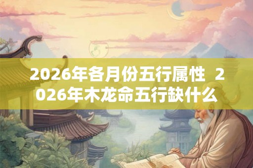 2026年各月份五行属性  2026年木龙命五行缺什么