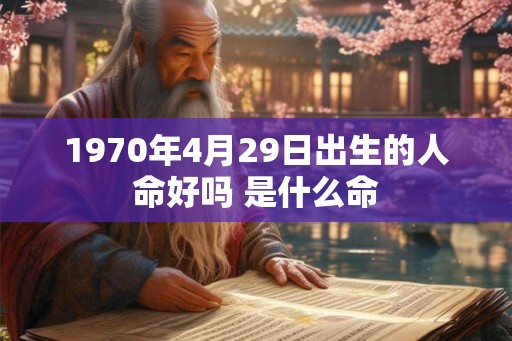 1970年4月29日出生的人命好吗 是什么命