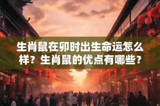生肖鼠在卯时出生命运怎么样？生肖鼠的优点有哪些？