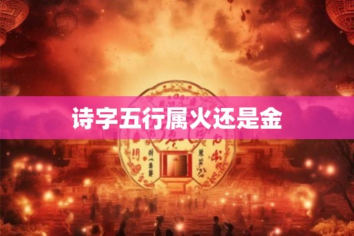 诗字五行属火还是金