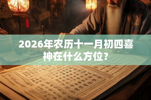 2026年农历十一月初四喜神在什么方位？
