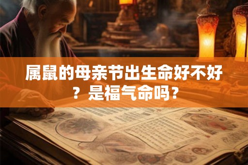 属鼠的母亲节出生命好不好？是福气命吗？