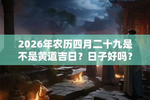 2026年农历四月二十九是不是黄道吉日？日子好吗？