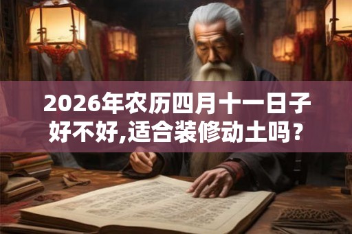 2026年农历四月十一日子好不好,适合装修动土吗？
