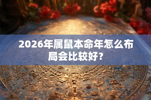 2026年属鼠本命年怎么布局会比较好？