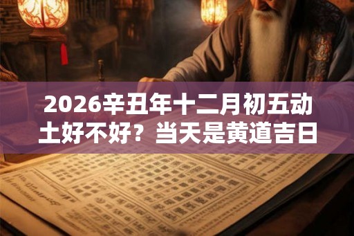 2026辛丑年十二月初五动土好不好?当天是黄道吉日吗? 2026辛丑年十二月初五动土好不好?当天是黄道吉日吗?