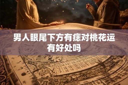 男人眼尾下方有痣对桃花运有好处吗
