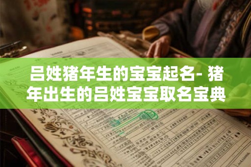 吕姓猪年生的宝宝起名- 猪年出生的吕姓宝宝取名宝典