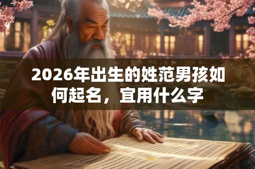 2026年出生的姓范男孩如何起名，宜用什么字