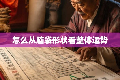 怎么从脑袋形状看整体运势