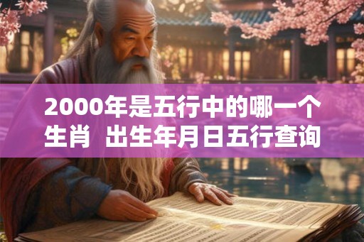 2000年是五行中的哪一个生肖  出生年月日五行查询表