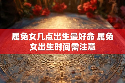 属兔女几点出生最好命 属兔女出生时间需注意 属兔女几点出生最好命 属兔女出生时间需注意