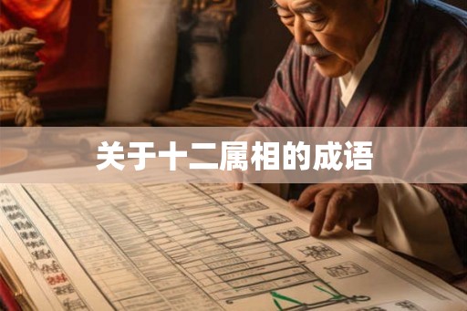 关于十二属相的成语