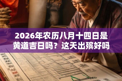 2026年农历八月十四日是黄道吉日吗？这天出殡好吗？