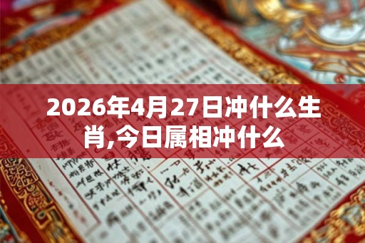 2026年4月27日冲什么生肖,今日属相冲什么