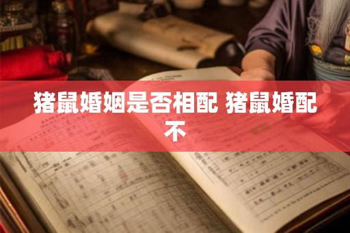 猪鼠婚姻是否相配 猪鼠婚配不