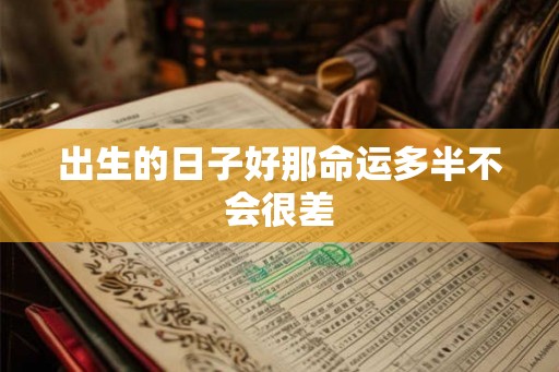 出生的日子好那命运多半不会很差