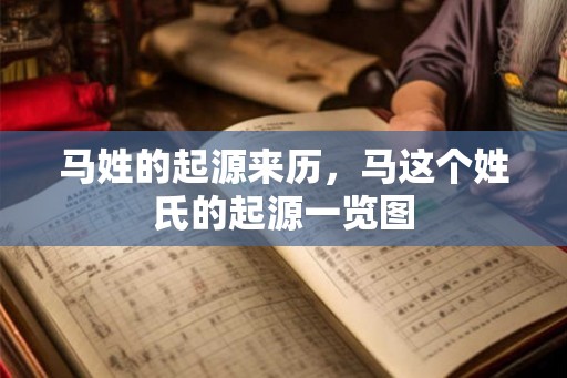 马姓的起源来历，马这个姓氏的起源一览图