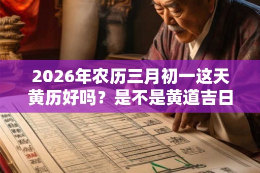 2026年农历三月初一这天黄历好吗？是不是黄道吉日？