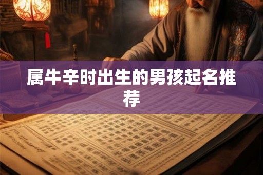 属牛辛时出生的男孩起名推荐