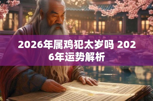 2026年属鸡犯太岁吗 2026年运势解析
