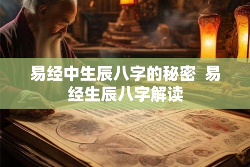 易经中生辰八字的秘密  易经生辰八字解读