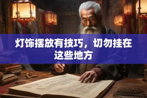 灯饰摆放有技巧，切勿挂在这些地方