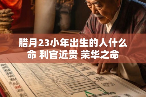 腊月23小年出生的人什么命 利官近贵 荣华之命