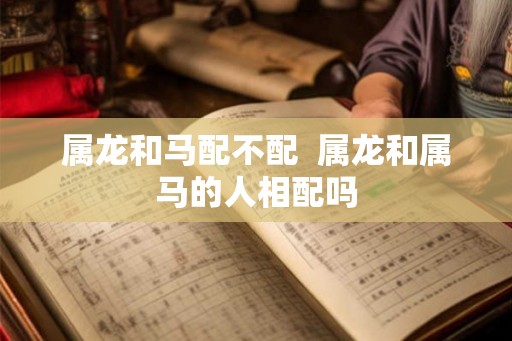 属龙和马配不配  属龙和属马的人相配吗