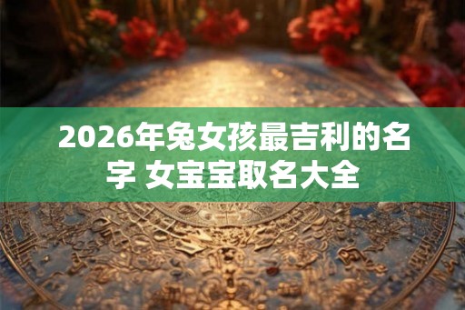 2026年兔女孩最吉利的名字 女宝宝取名大全