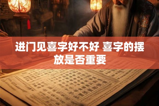 进门见喜字好不好 喜字的摆放是否重要