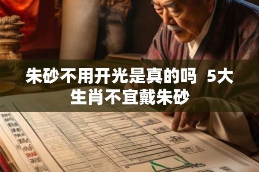朱砂不用开光是真的吗  5大生肖不宜戴朱砂