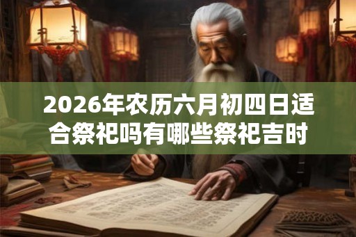 2026年农历六月初四日适合祭祀吗有哪些祭祀吉时