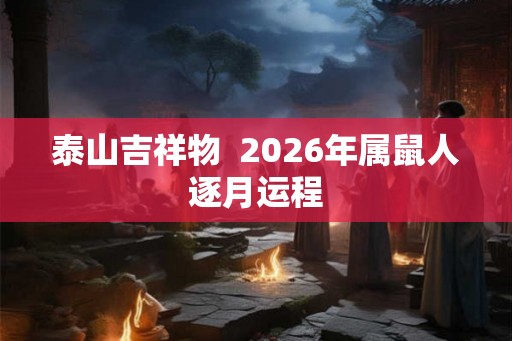 泰山吉祥物  2026年属鼠人逐月运程