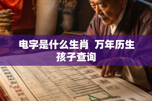 电字是什么生肖  万年历生孩子查询