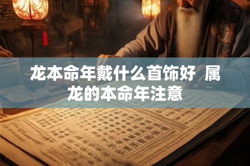 龙本命年戴什么首饰好  属龙的本命年注意