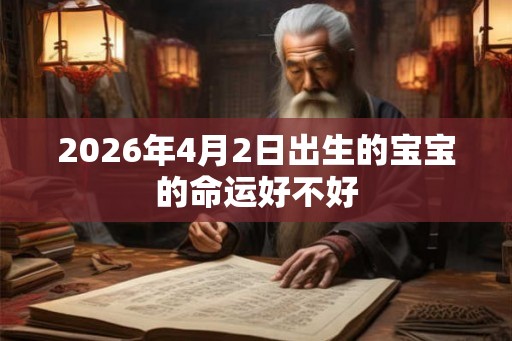 2026年4月2日出生的宝宝的命运好不好