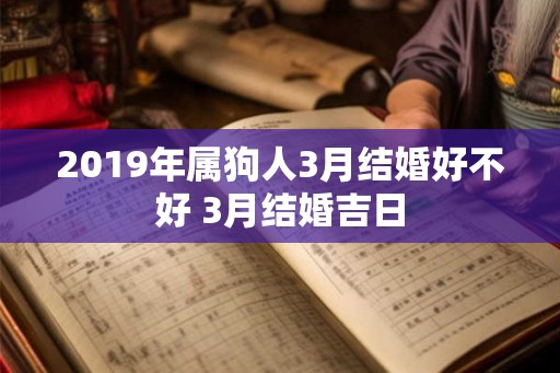 2019年属狗人3月结婚好不好 3月结婚吉日