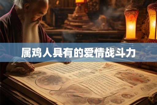 属鸡人具有的爱情战斗力 属鸡人具有的爱情战斗力