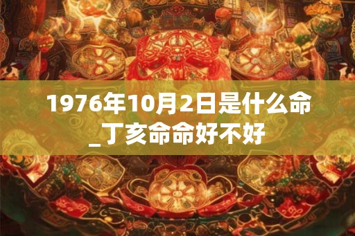 1976年10月2日是什么命_丁亥命命好不好