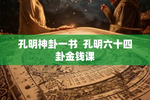 孔明神卦一书  孔明六十四卦金钱课