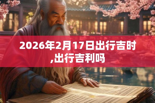 2026年2月17日出行吉时,出行吉利吗
