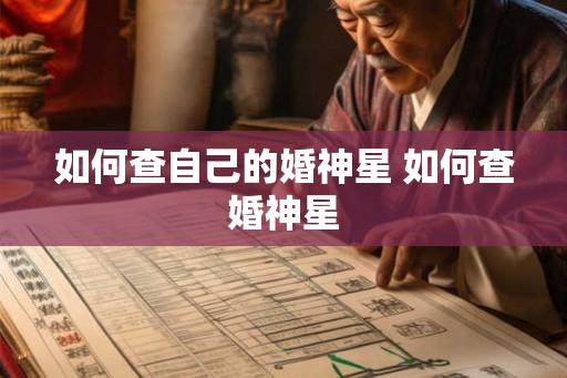 如何查自己的婚神星 如何查婚神星