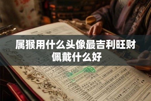 属猴用什么头像最吉利旺财 佩戴什么好 属猴用什么头像最吉利旺财 佩戴什么好
