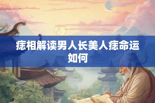 痣相解读男人长美人痣命运如何
