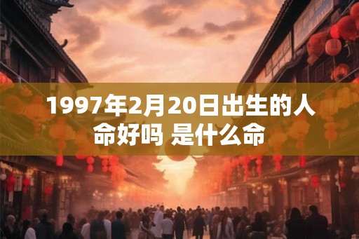 1997年2月20日出生的人命好吗 是什么命 1997年2月20日出生的人命好吗 是什么命